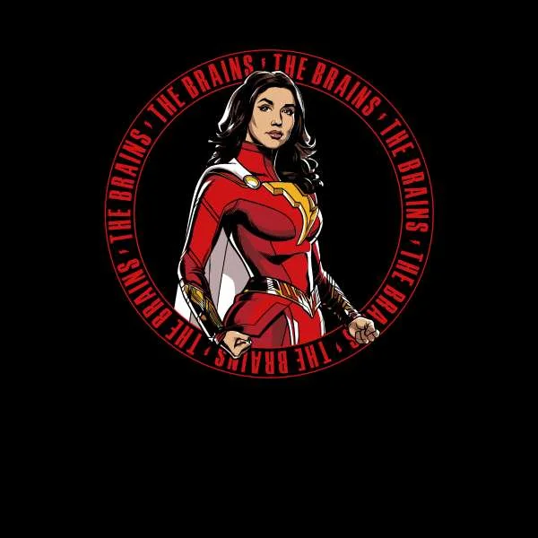 Shazam! Fury of the Gods The Brains Composition Unisex T-Shirt - Black