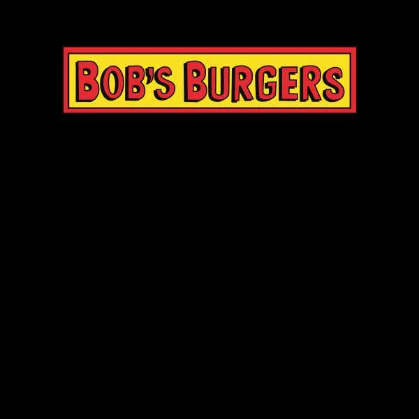 Bob's Burgers Block Logo Women's Cropped Hoodie - Black