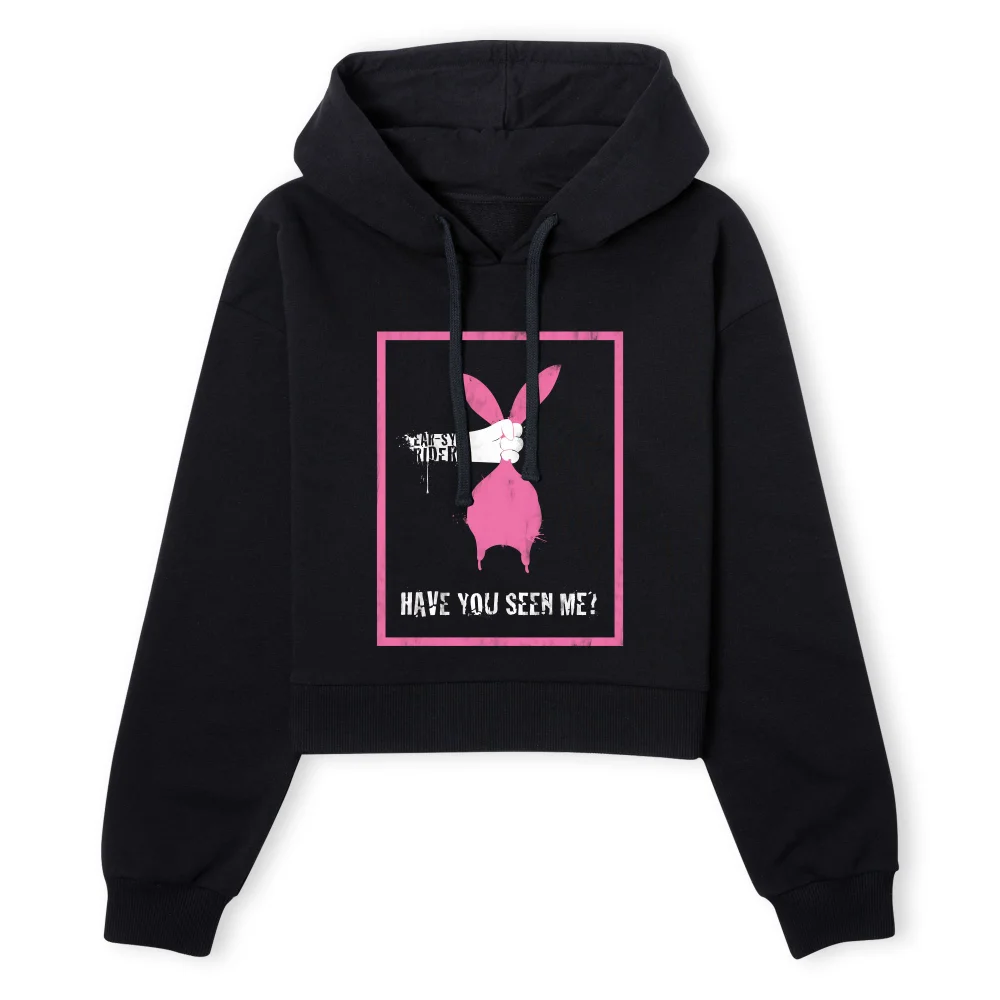 Bob's Burgers Have You Seen Me? Women's Cropped Hoodie - Black - XS - Black Image 1