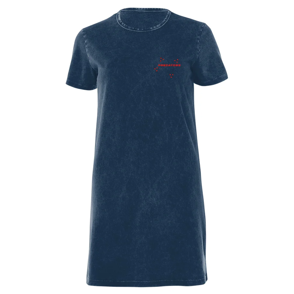 Predator Targeted Logo Pocket Women's T-Shirt Dress - Navy Acid Wash - XXL - Navy Acid Wash Image 1