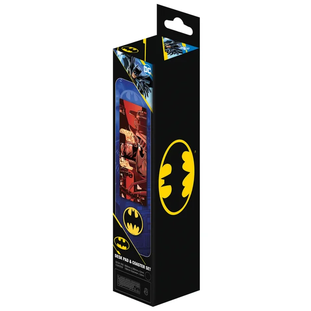 Fanattik Batman Large Desk Pad And Coaster Set