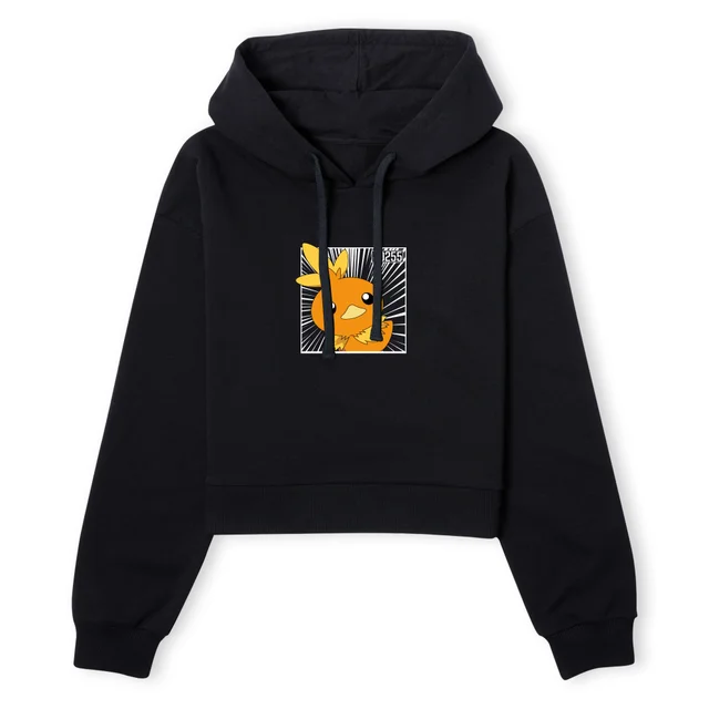 Pokemon Torchic Women's Cropped Hoodie - Black