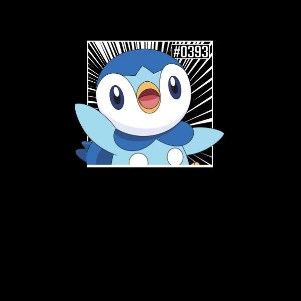 Pokemon Piplup Women's Cropped Hoodie - Black