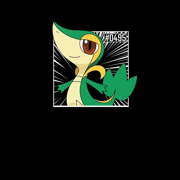 Pokemon Snivy Women's Cropped Hoodie - Black
