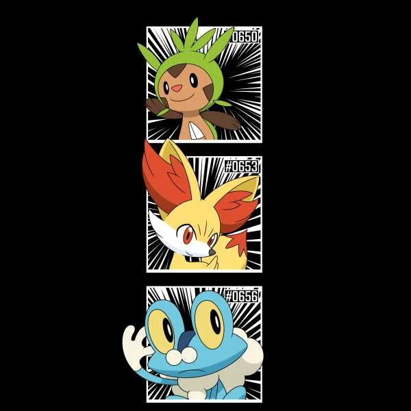 Pokemon Generation 6 Intro Women's Cropped Hoodie - Black