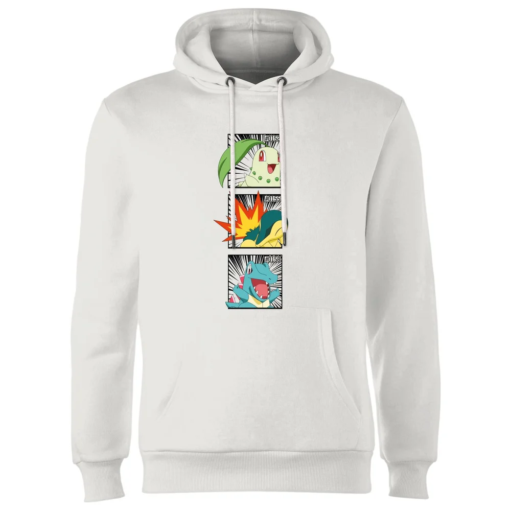 Pokemon Generation 2 Starters Hoodie - White - S Image 1