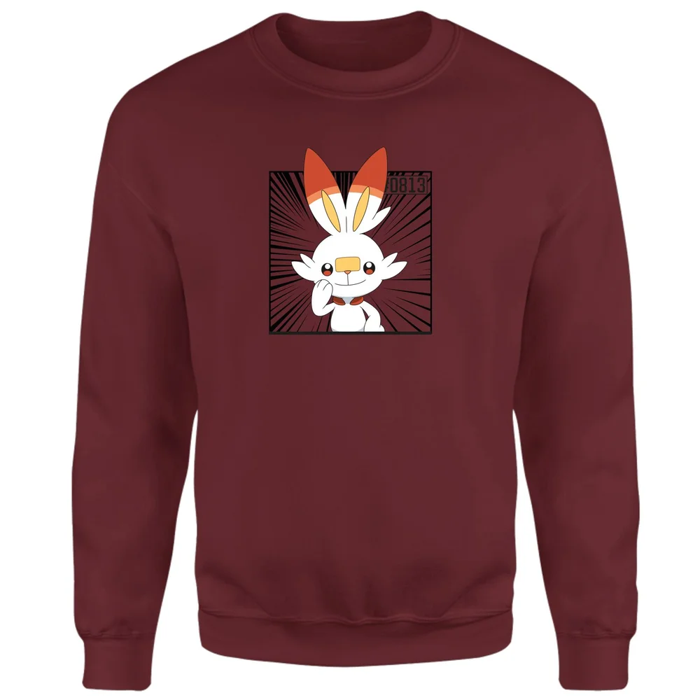 Pokemon Scorbunny Sweatshirt - Burgundy - S Image 1