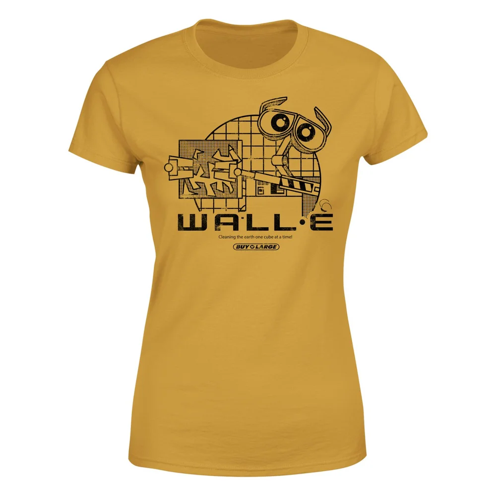 Wall-E Clean Up Crew Women's T-Shirt - Mustard - XS Image 1