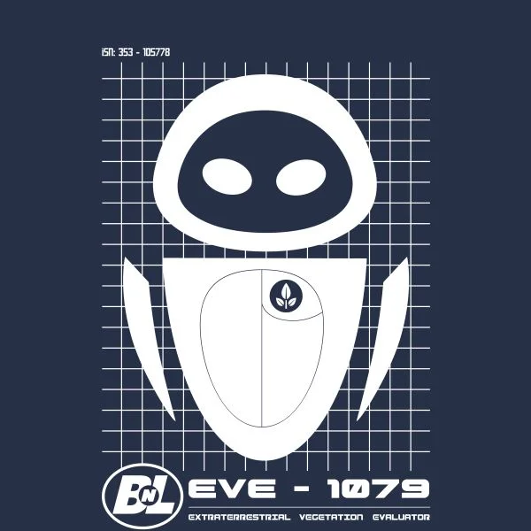 Wall-E Eve Schematic Women's T-Shirt - Navy