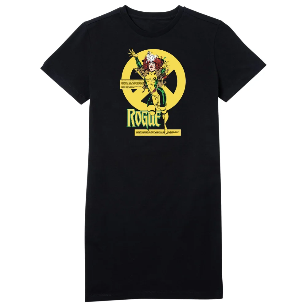 X-Men Rogue Bio Drk Women's T-Shirt Dress - Black - L Image 1