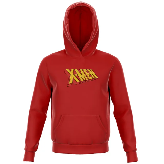 X-Men Retro Logo Kids' Hoodie - Red