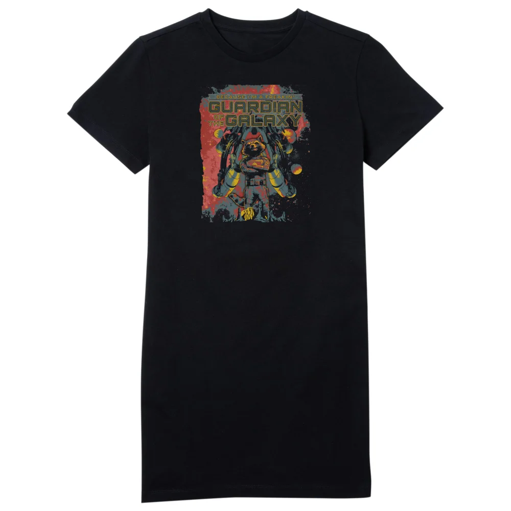 Guardians of the Galaxy I'm A Freakin' Guardian Of The Galaxy Women's T-Shirt Dress - Black - L Image 1