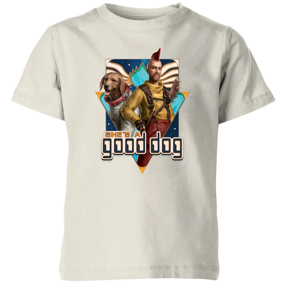 Guardians of the Galaxy She's A Good Dog Kids' T-Shirt - Cream - 3-4 Years Image 1