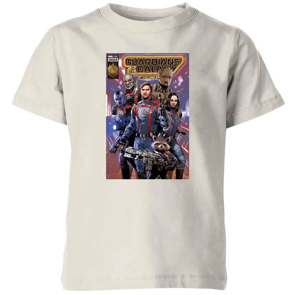 Guardians of the Galaxy Photo Comic Cover Kids' T-Shirt - Cream - 3-4 Years Image 1