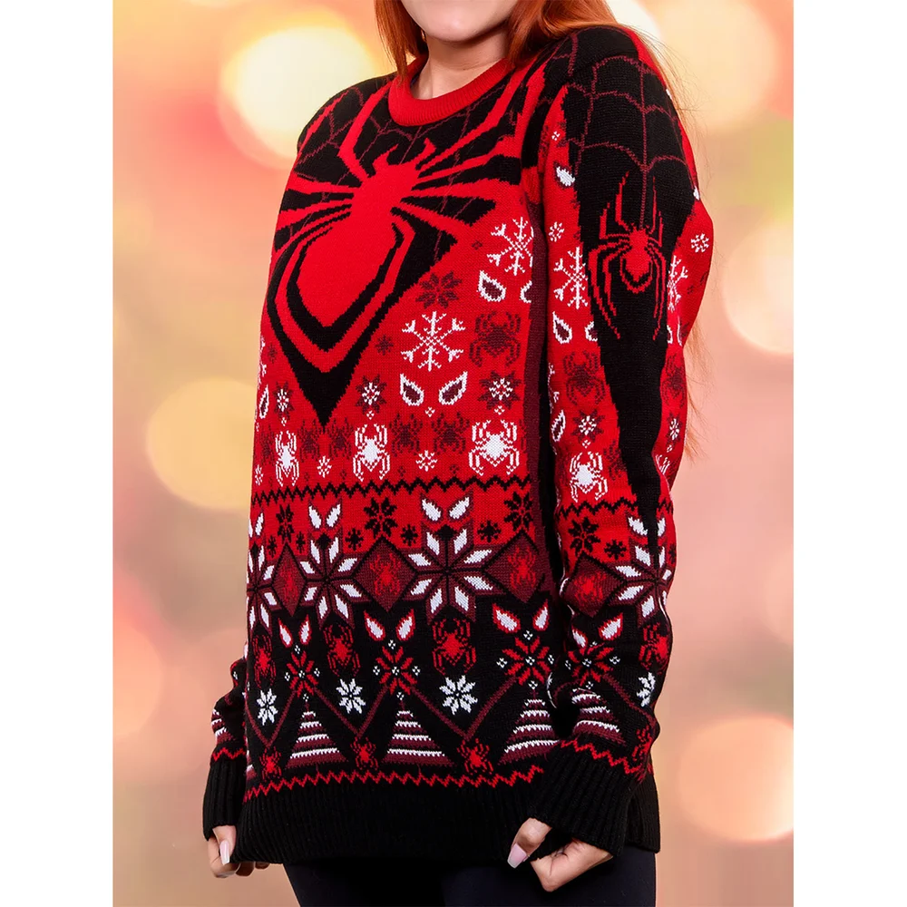 Spider Man Miles Morales Christmas Jumper - XS Image 1