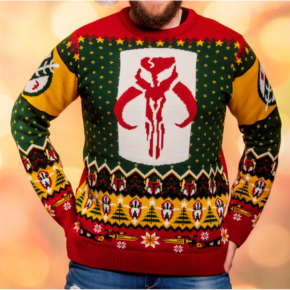 Star Wars Boba Fett Christmas Jumper - M Image 1