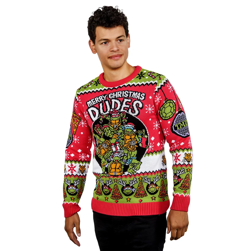 TMNT Christmas Jumper - XS Image 1