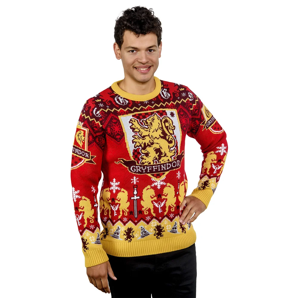 Gryffindor House Crest Christmas Jumper - S Image 1