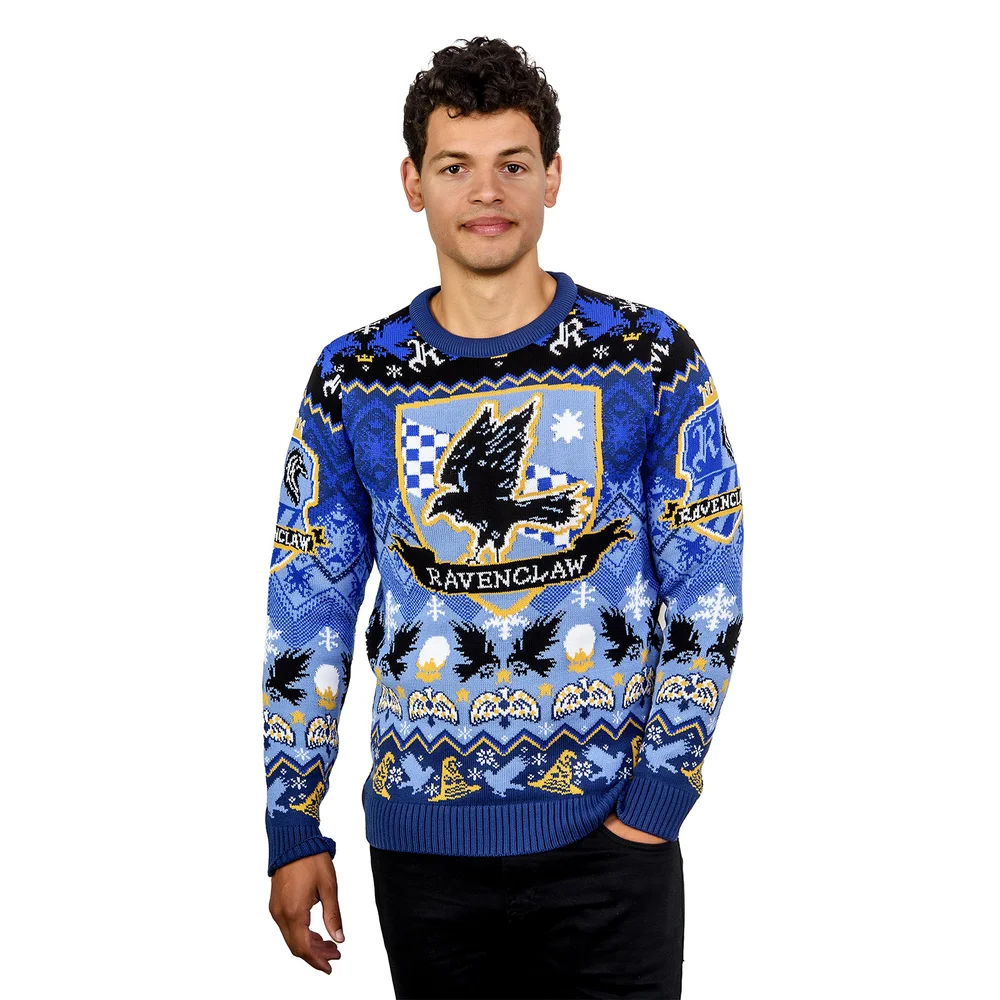 Ravenclaw House Crest Christmas Jumper - S Image 1