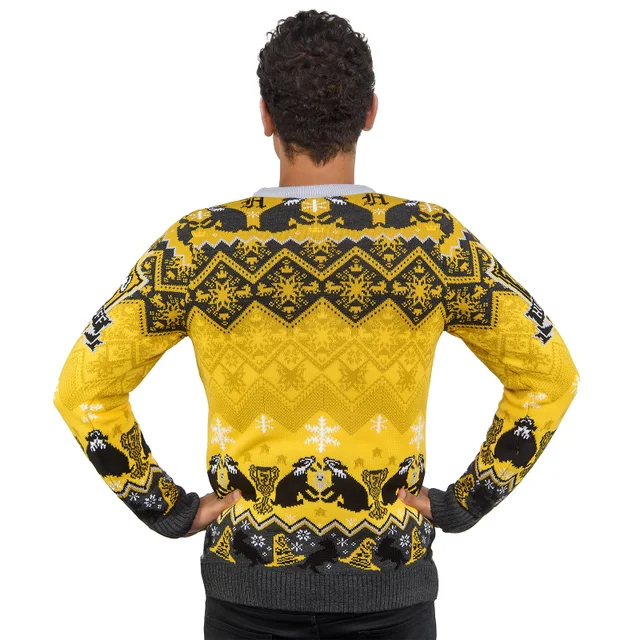 Hufflepuff House Crest Christmas Jumper