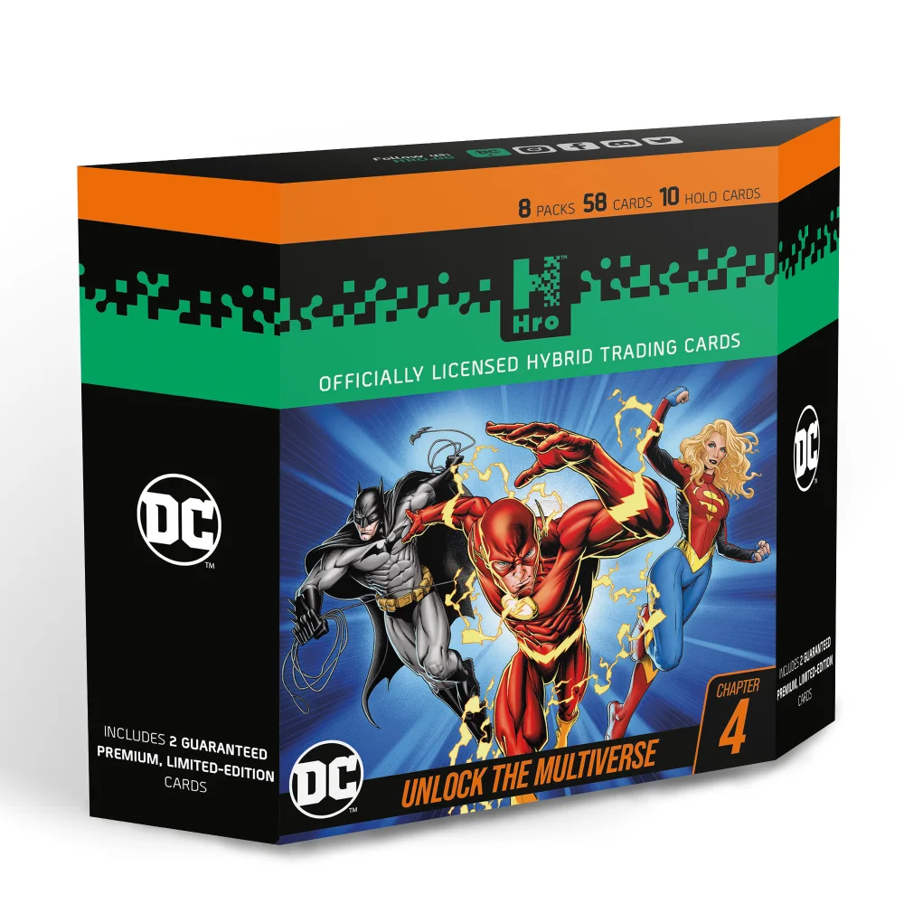 DC - HRO Chapter 4 Hybrid Trading Cards Collection: 8-Pack Premium Starter Box Image 1