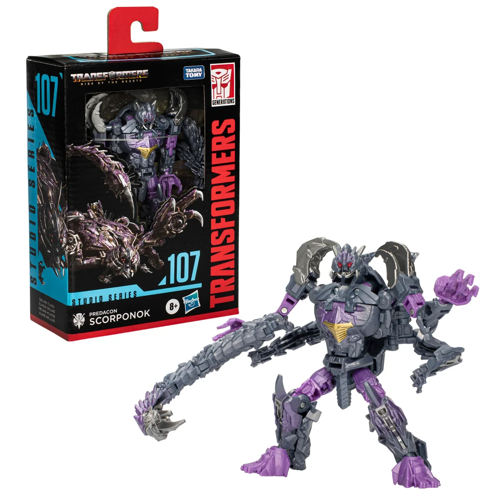 Hasbro Transformers Studio Series Deluxe Transformers: Rise of the Beasts 107 Predacon Scorponok 4.5” Action Figure, 8+ Image 1