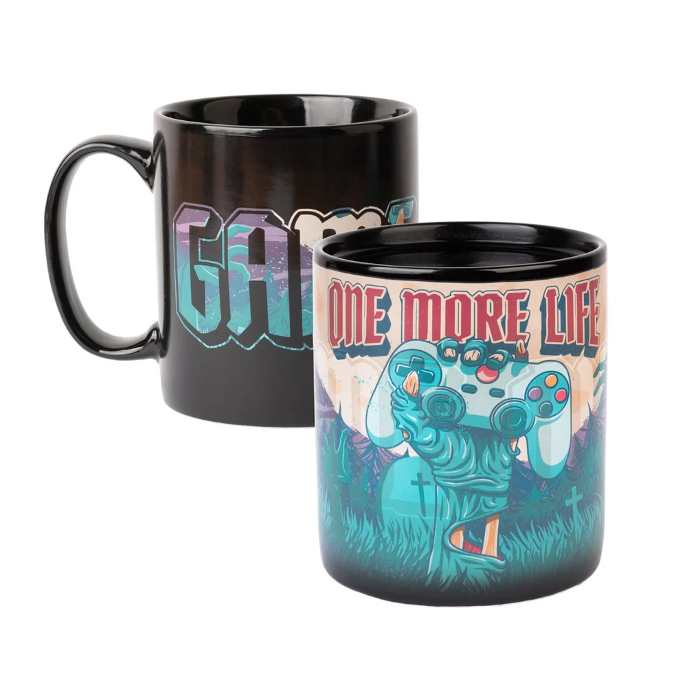 Gameration One More Life Xl Heat Changing Mug Image 1