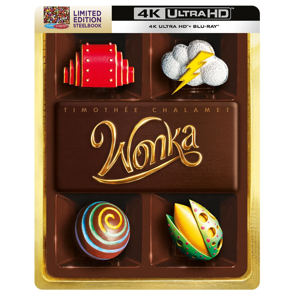 Wonka 4K Ultra HD Steelbook Image 1