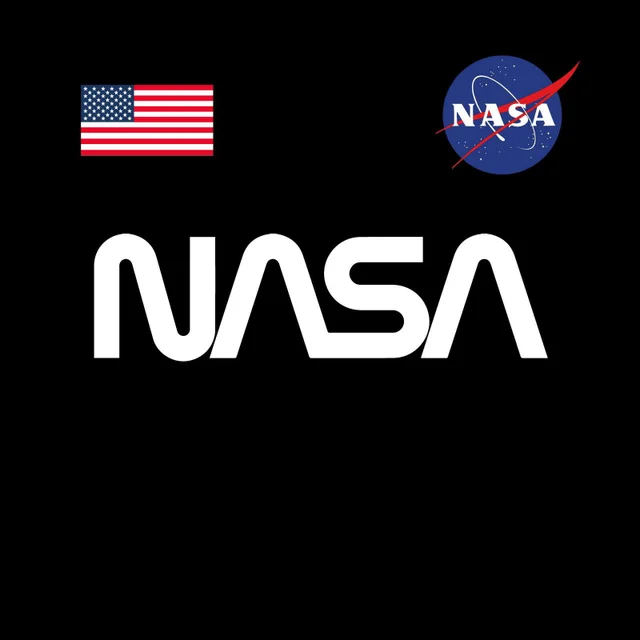 NASA Badge Unisex T-Shirt - Black