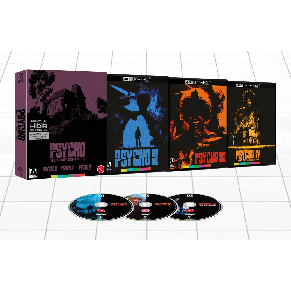 Psycho - The Story Continues: Psycho II, Psycho III, Psycho IV: The Beginning 4K Ultra HD Image 1