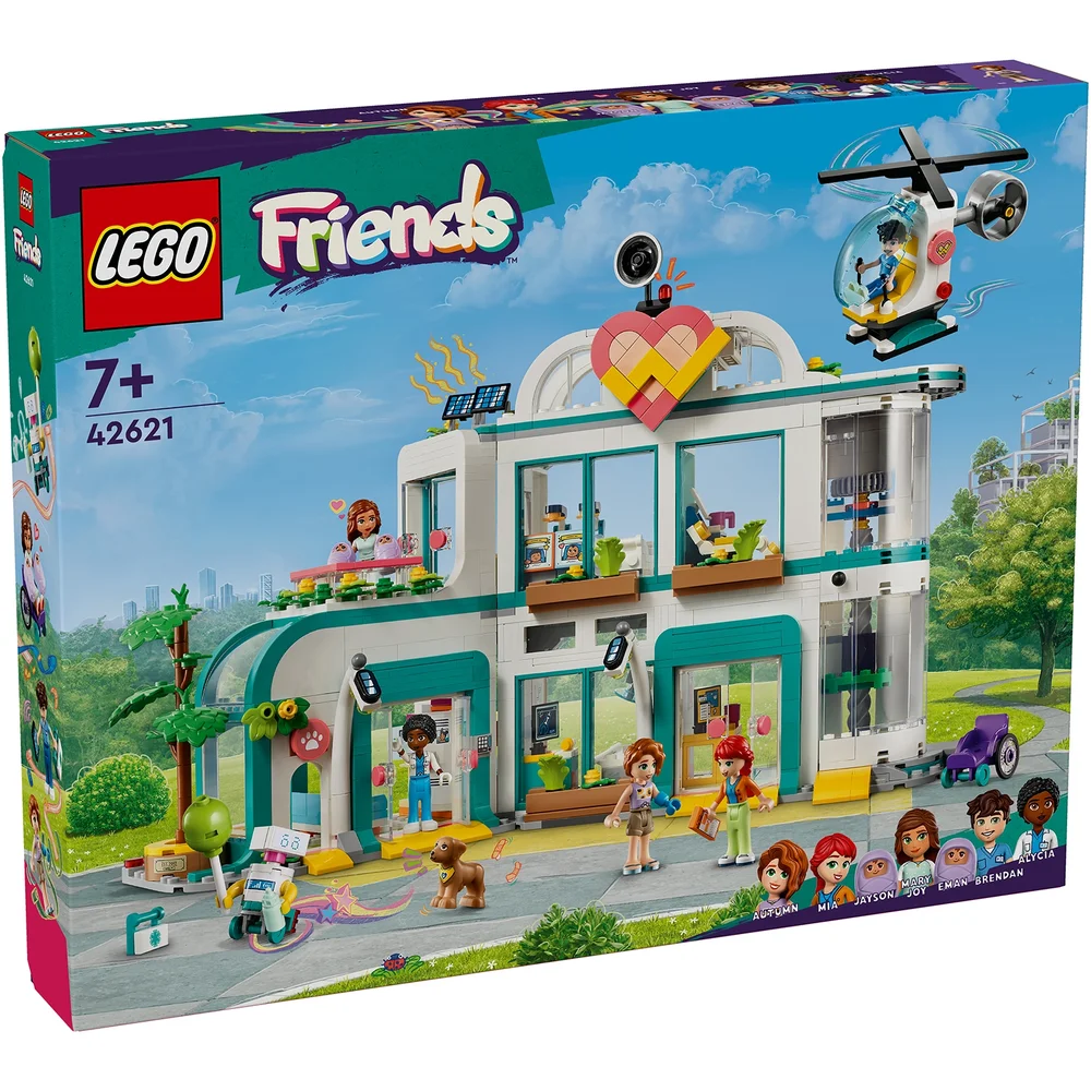 LEGO Friends Heartlake City Hospital & Helicopter Toy 42621 Image 1