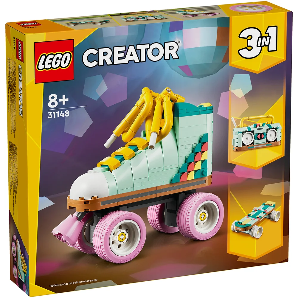 LEGO Creator 3in1 Retro Roller Skate & Toy Skateboard 31148 Image 1