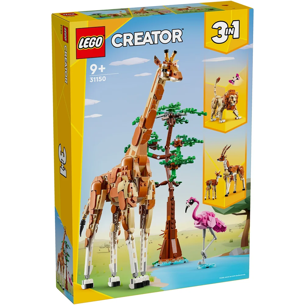 LEGO Creator 3in1 Wild Safari Animals Nature Toys Set 31150 Image 1