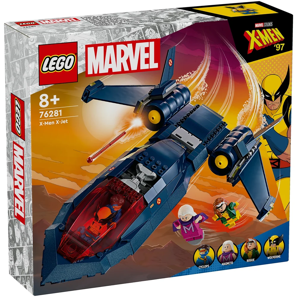LEGO Marvel X-Men X-Jet Buildable Toy Plane Model Set 76281 Image 1