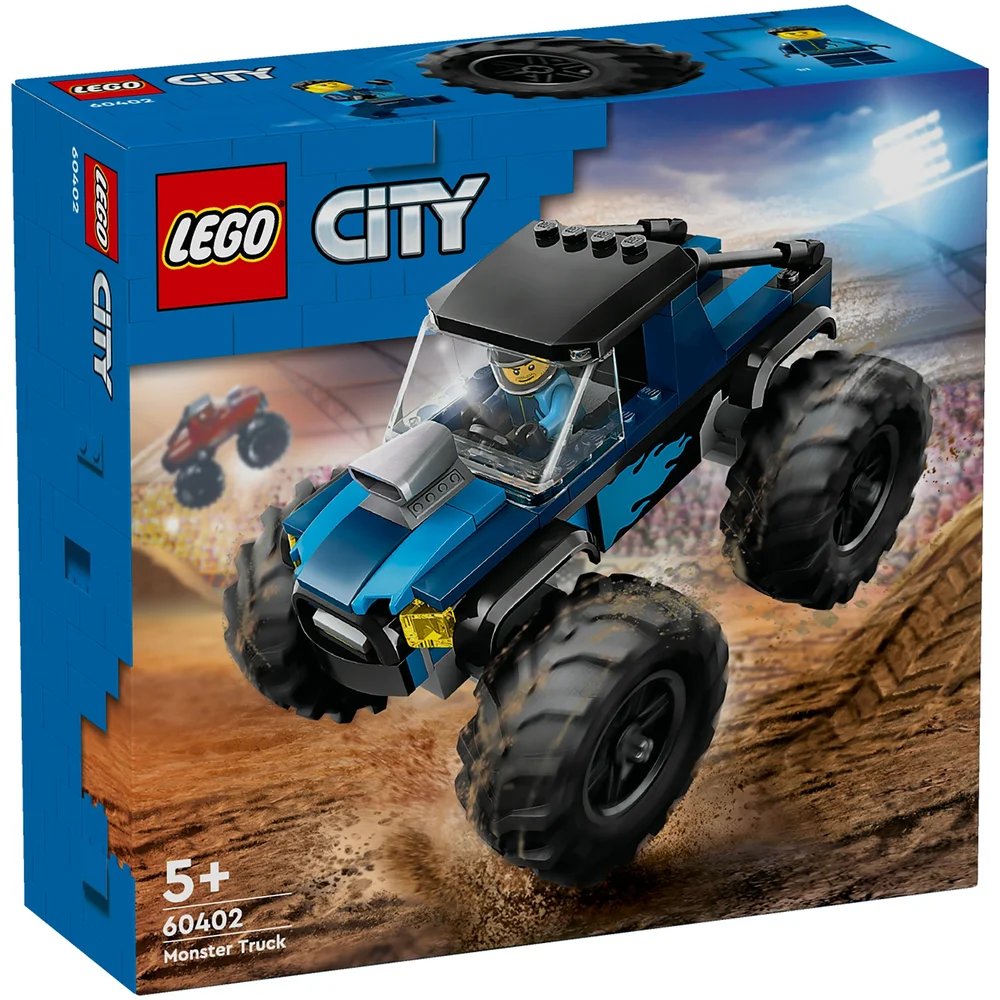 LEGO City Blue Monster Truck Toy Vehicle Playset 60402 Image 1