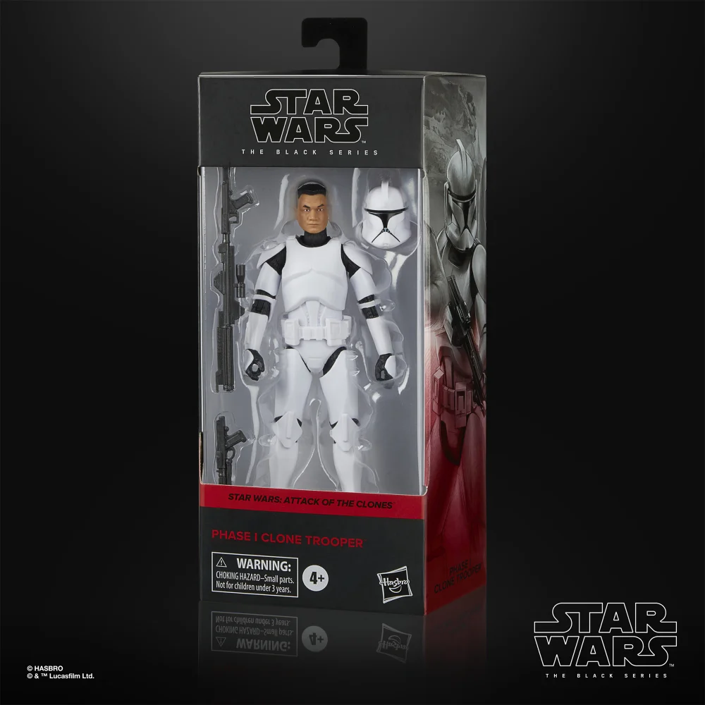 Hasbro Star Wars The Black Series Phase I Clone Trooper, Star Wars: Attack Of The Clones Action Figure (6”) Image 1