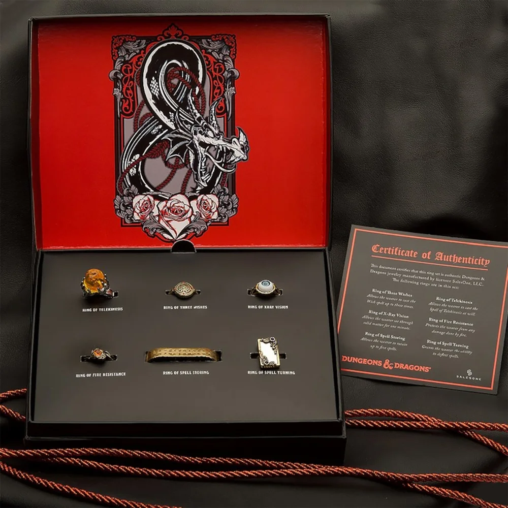 SalesOne Dungeons & Dragons Capability Adjustable Ring Set Replica Image 1