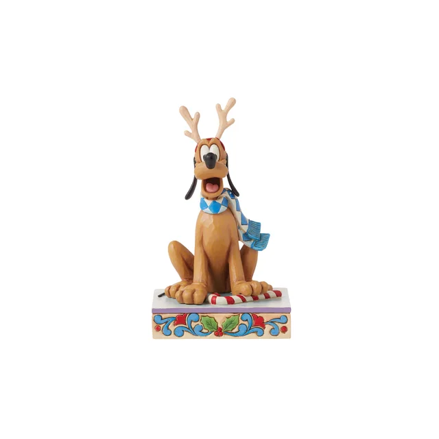 Enesco Disney Dashing Rein-dog (Holiday Pluto Figurine) (14cm)