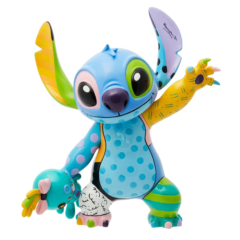 Enesco Disney Britto Stitch and Scrump 8" Figurine Image 1