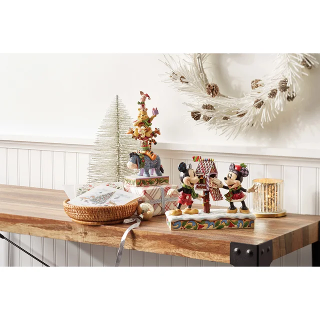 Enesco Disney Friendships & Festivities (Stacked Pooh & Friends Christmas Figurine) (25cm)