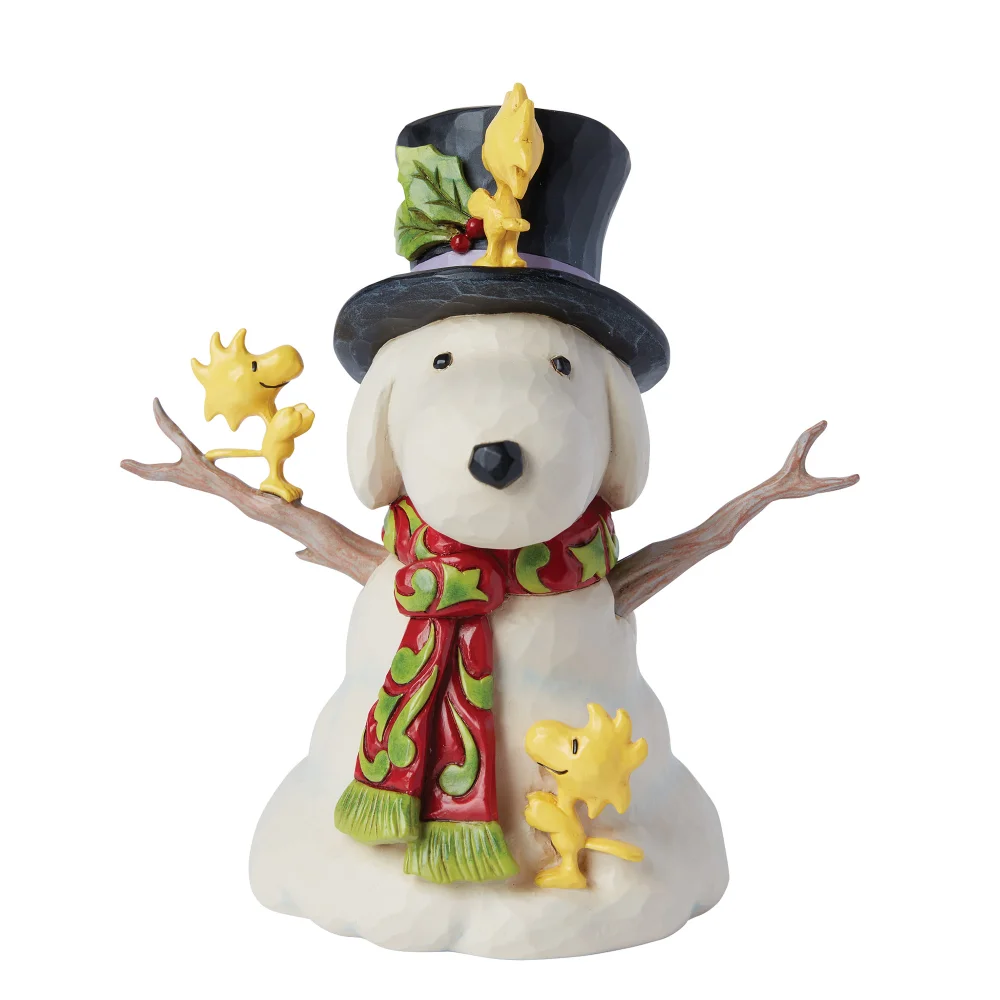 Enesco Peanuts Snoopy Snowman Figurine (14.5cm) Image 1