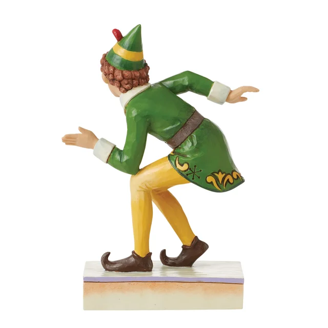 Enesco Elf by Jim Shore Smiling is my Favourite (Buddy in Crouching Pose Figurine) (14.5cm)