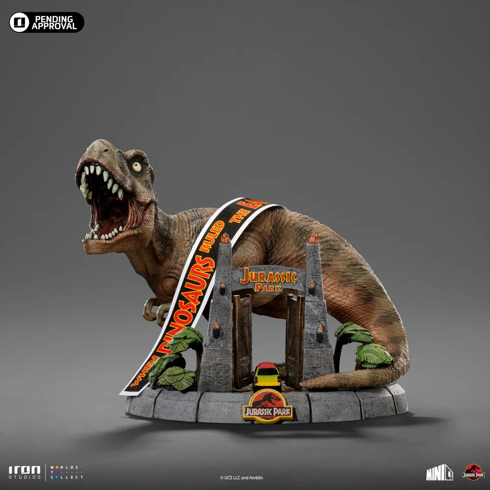 Iron Studios Jurassic Park T-Rex Illusion Deluxe Minico Limited Edition Commemorative Diorama (5.8") Image 1