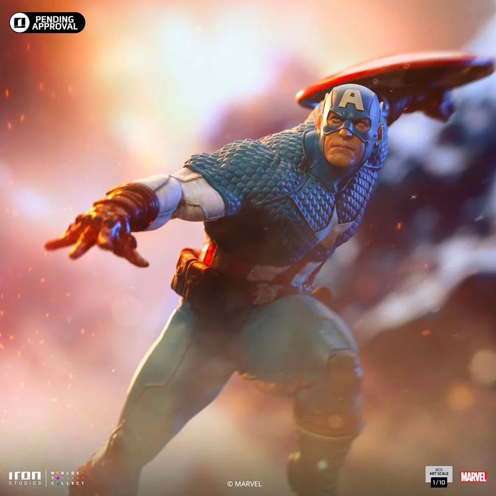 Iron Studios Marvel Captain America Art Scale 1/10 Limited Edition Statue Image 1
