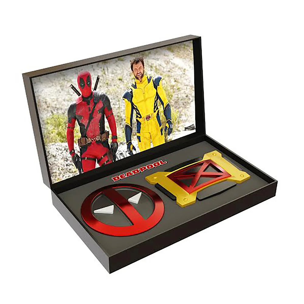 Deadpool and Wolverine Oversized Belt Icons Pin Set Image 1