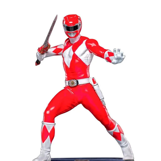 Iron Studios Red Ranger BDS Mighty Morphin Power Rangers Art Scale 1/10 Collectible Statue (17cm)