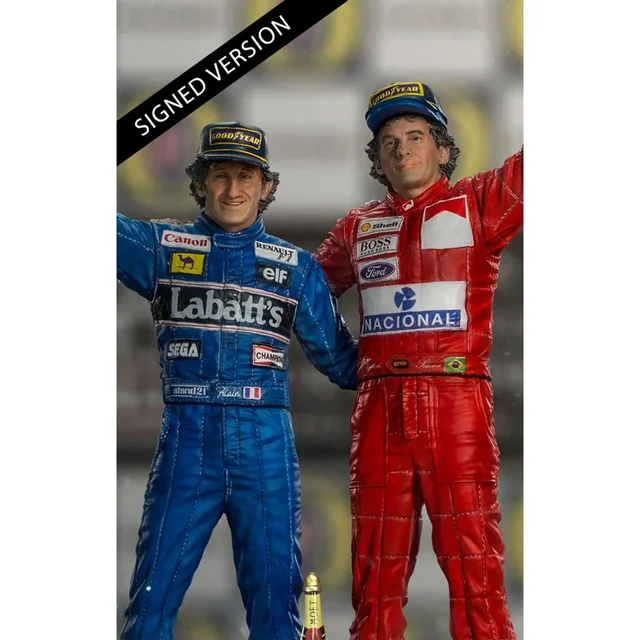 Iron Studios Ayrton Senna And Alain Prost Deluxe The Last Podium Art Scale 1/10 Collectible Statue (27cm)
