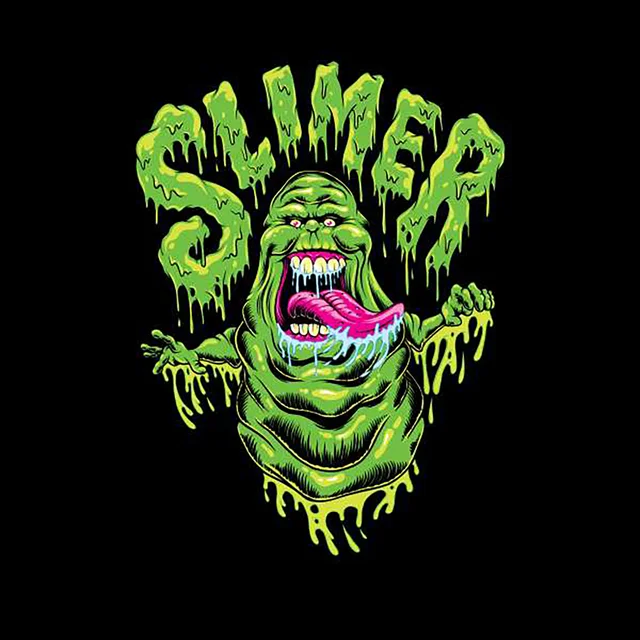 Ghostbusters Slimer Men's T-Shirt - Black