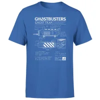 Ghostbusters Ghost Trap Schematic Men's T-Shirt - Blue