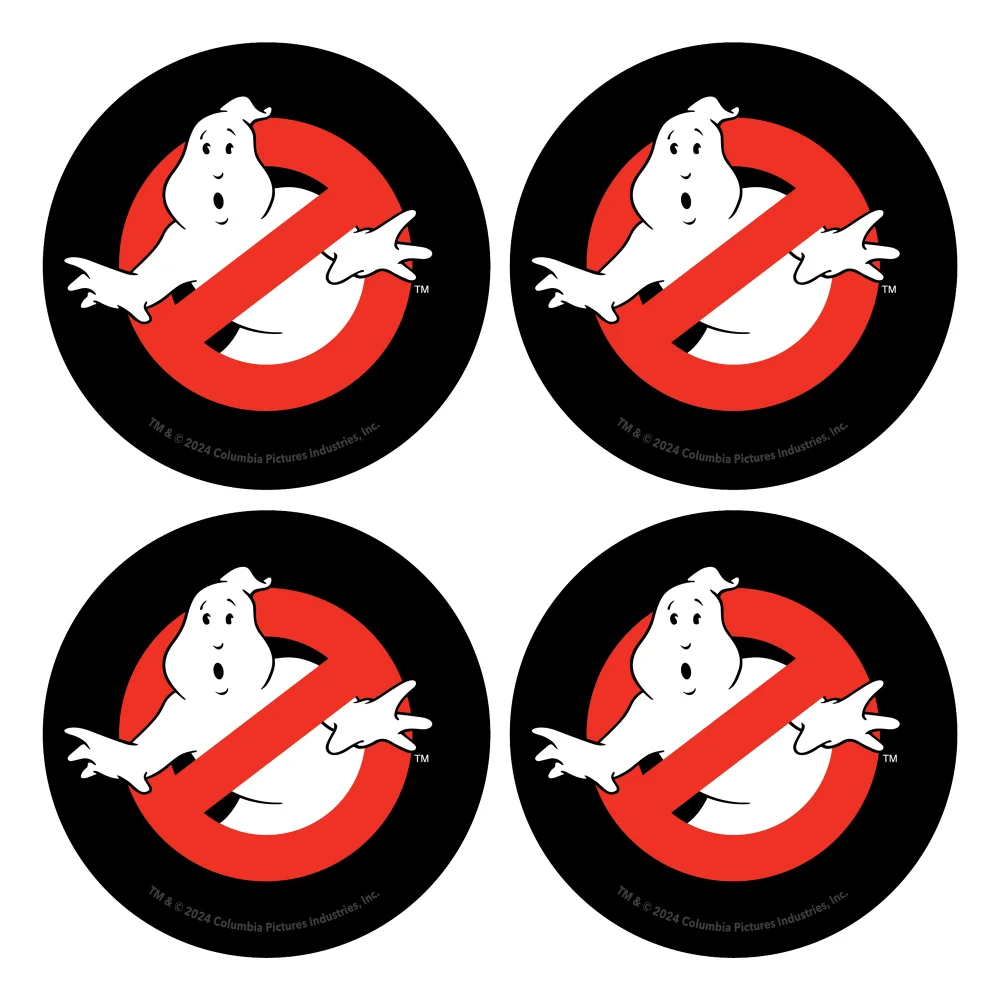 Ghostbusters Classic Logo Round Coaster Set Image 1